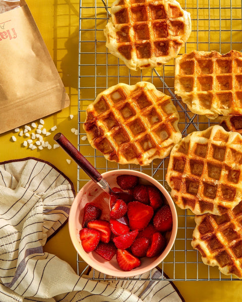 Liège Waffles with Pearl Sugar