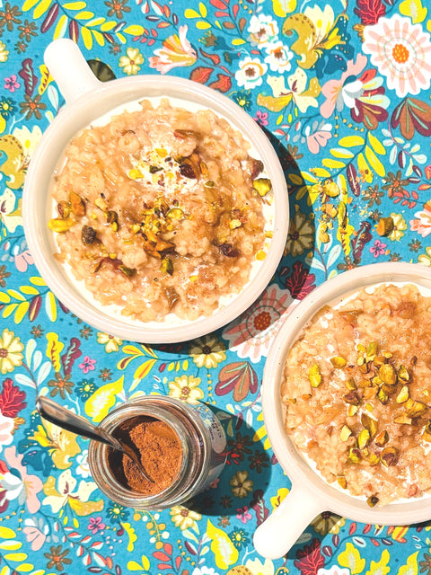 Mixed Oats Porridge with Apples and Burlap & Barrel Royal Cinnamon