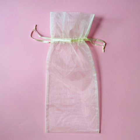 Organza Wine Bottle Bag, Empty