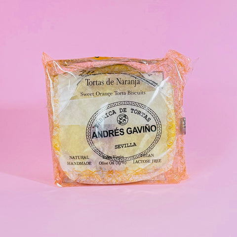 Andres Gavino Olive Oil Tortas Orange 180g package