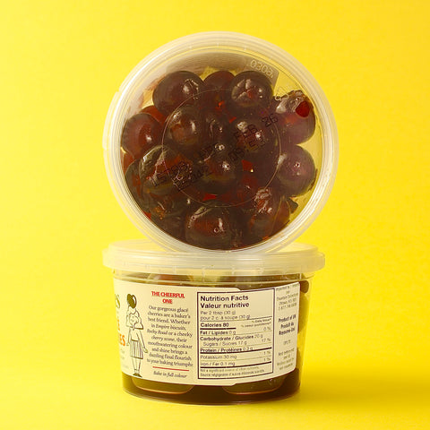 Opies Glace Cherries Back Label