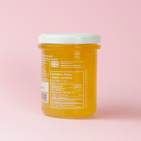 Single Variety Co Amalfi Lemon MArmalade Nutrion Info